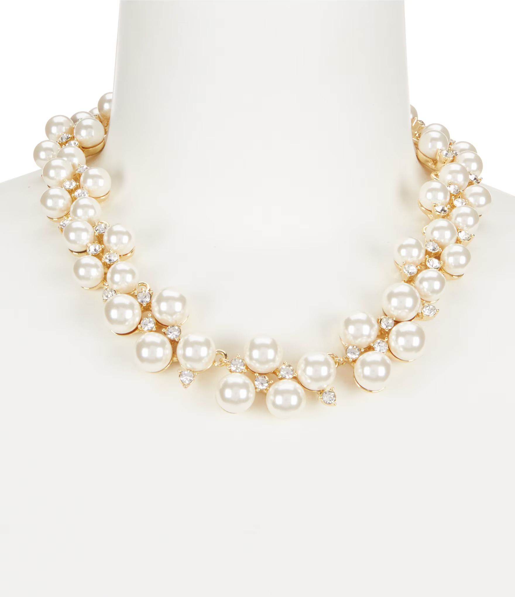 Faux-Pearl Collar Statement Necklace | Dillard's