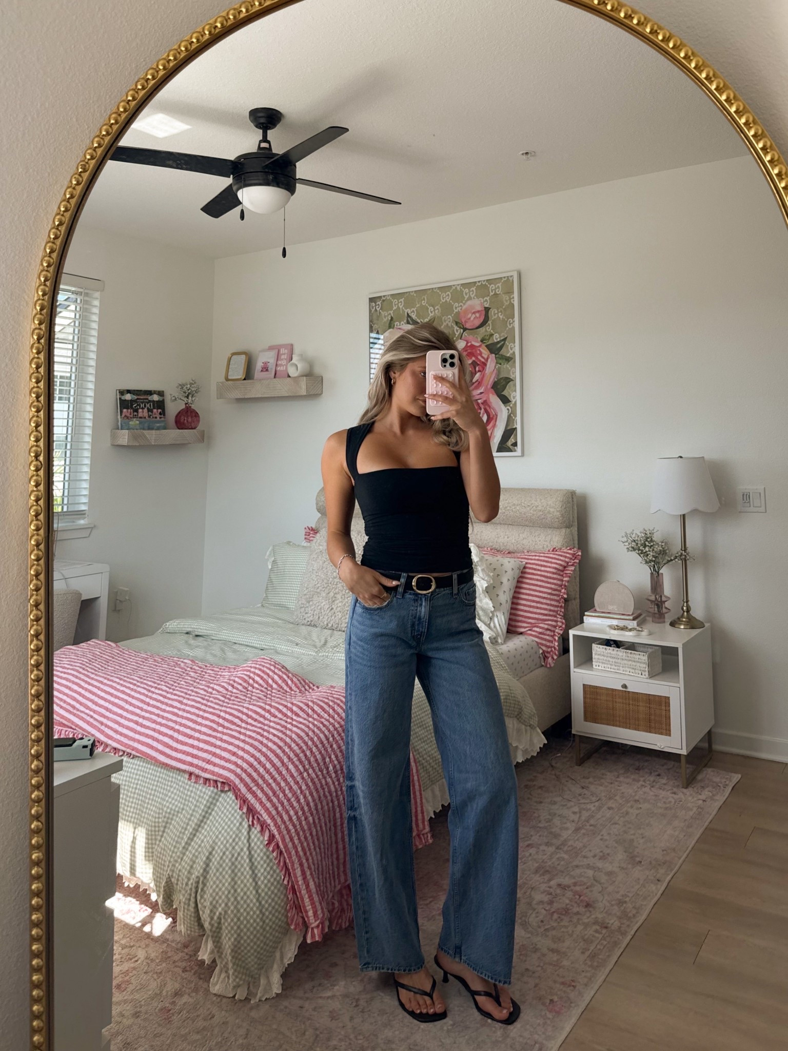 obsessed with this tank & these everyday jeans! 