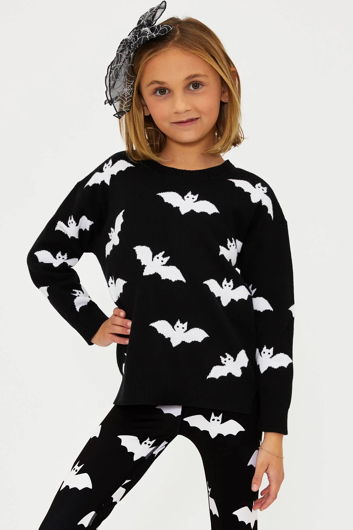 Little Callie Sweater Bats | Girls Halloween Sweater | Beach Riot | Beach Riot