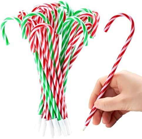 JOYIN 24 PCS Christmas Candy Cane Pens for Holiday Party Favors, Ballpoint Pen Bulk for Xmas Stoc... | Amazon (US)