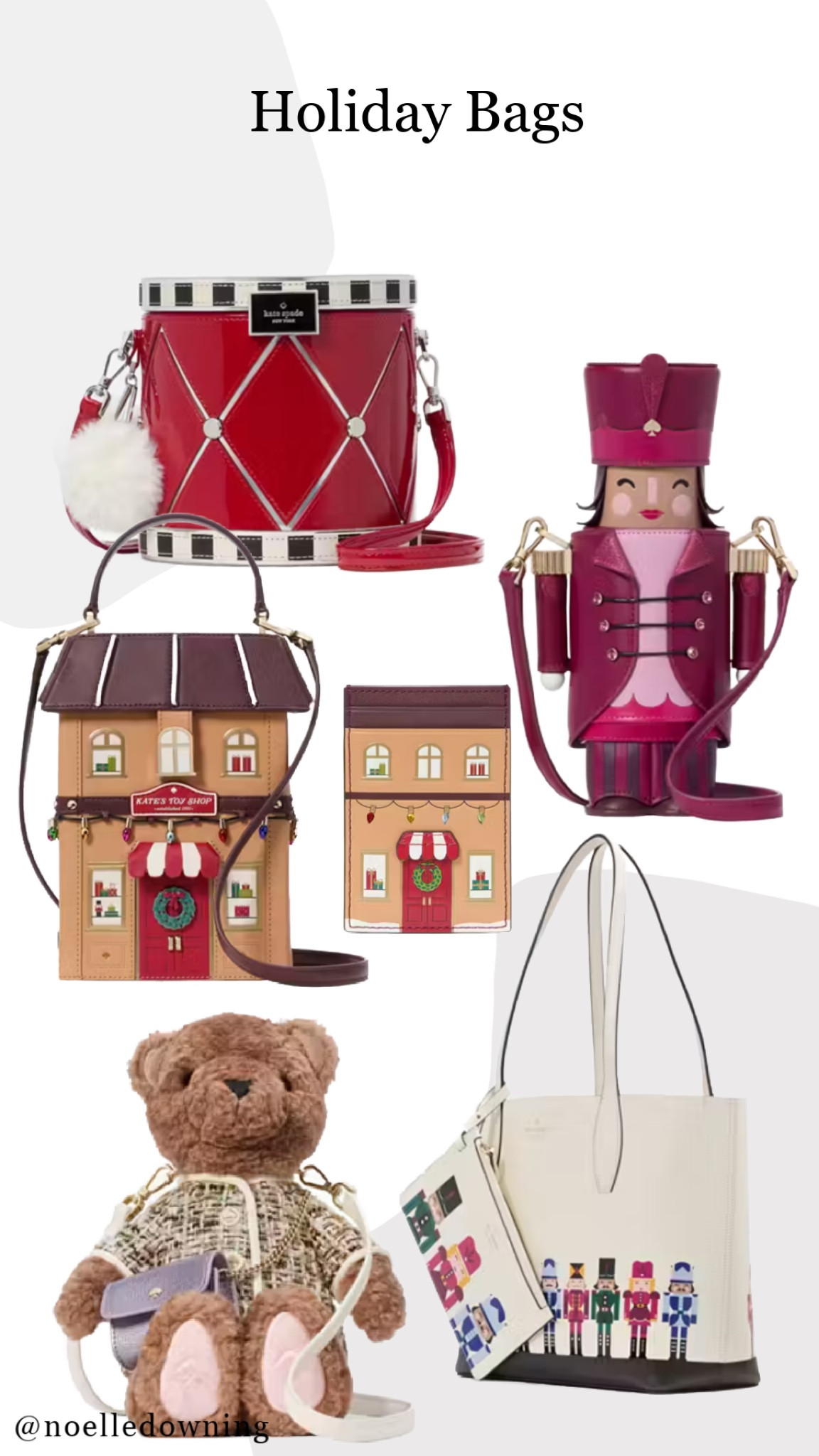 Kate spade holiday bags! 

Nutcracker, teddy bear, gingerbread, toy store, kitchy bag, Christmas bag

#LTKBeauty #LTKHoliday #LTKStyleTip