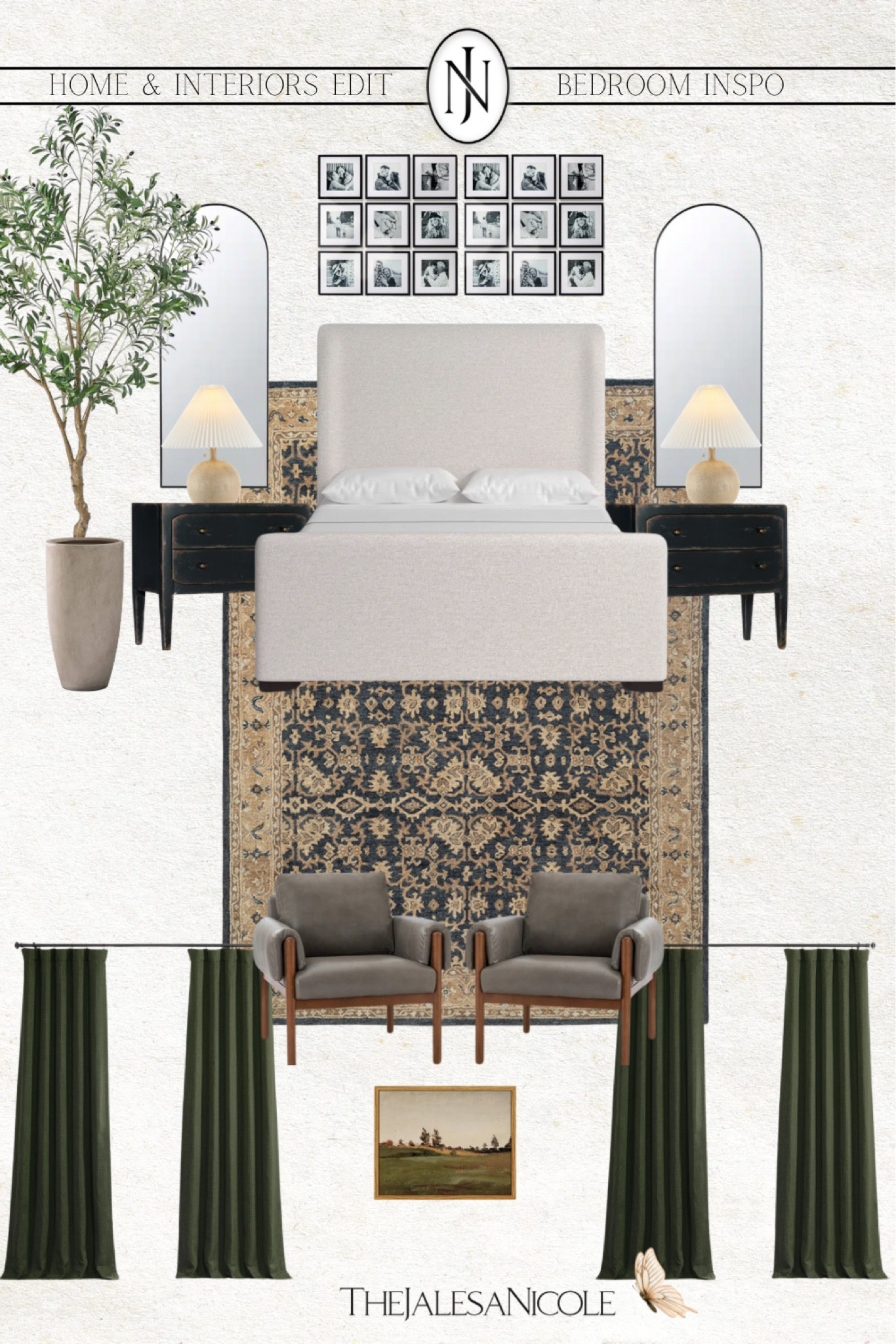 2025 Home Trends: Bedroom refresh inspo! 

TheJalesaNicole, home decor, interior design, olive tree, McGee & Co rug, accent chairs, upholstered bed, modern mirrors , photo gallery wall, organic modern

#LTKHome #LTKFamily #LTKStyleTip