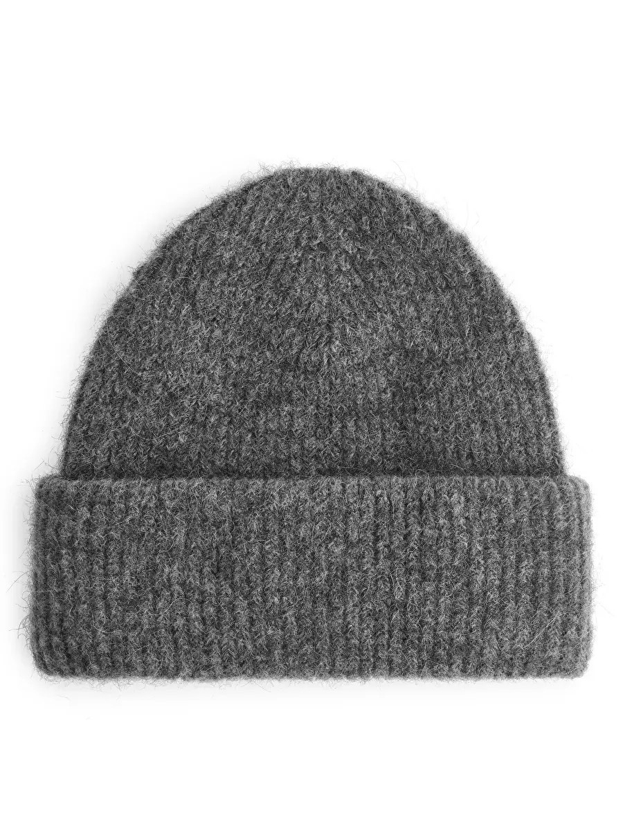 Bonnet à double rabat en alpaga et laine mérinos | ARKET (US&UK)