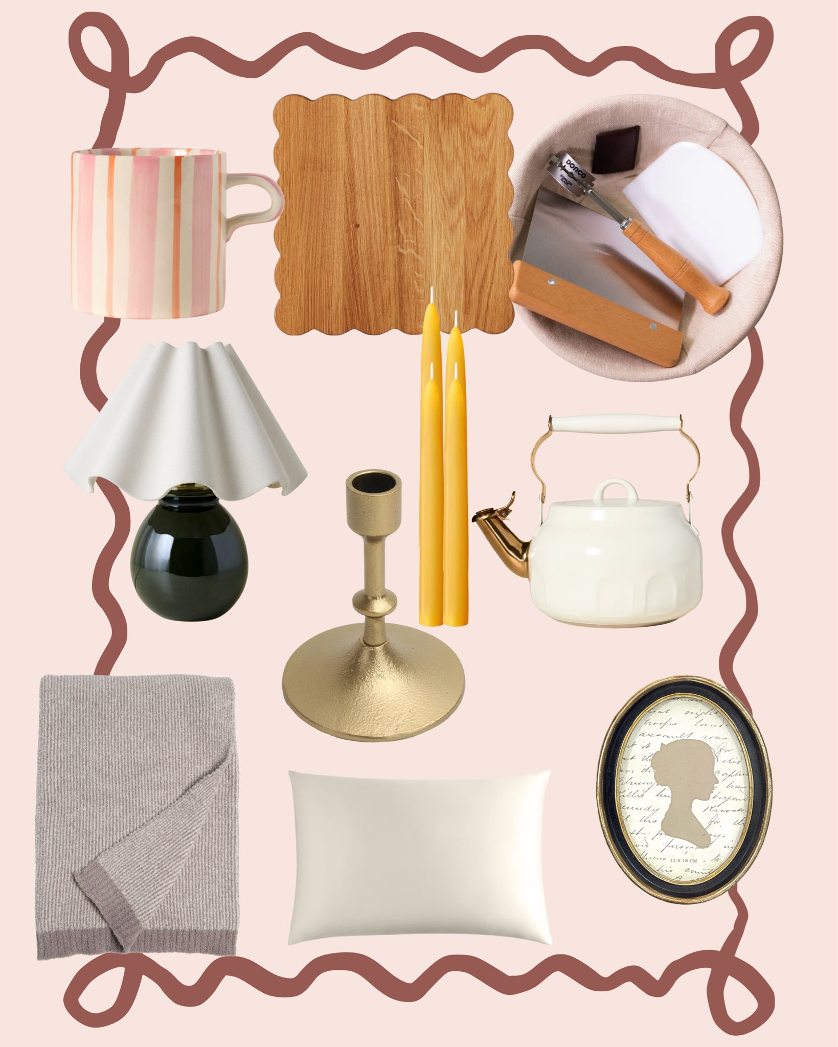 Find the perfect gifts for the woman who lights a candle before dinner and believes in the magic of a cozy blanket. This guide features thoughtful picks like a DIY sourdough kit, beeswax candles, and a scalloped cutting board. Perfect for homebodies and cozy lovers!

#LTKHome #LTKGiftGuide