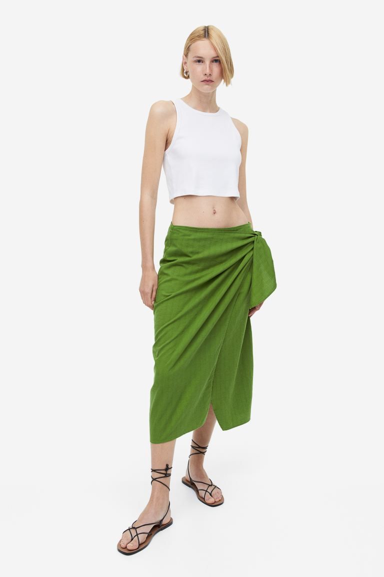 Cotton Wrap Skirt | H&M (US + CA)