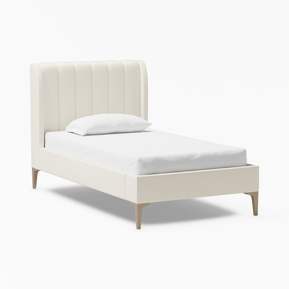 Avalon Channel Stitch Upholstered Bed | Pottery Barn Teen