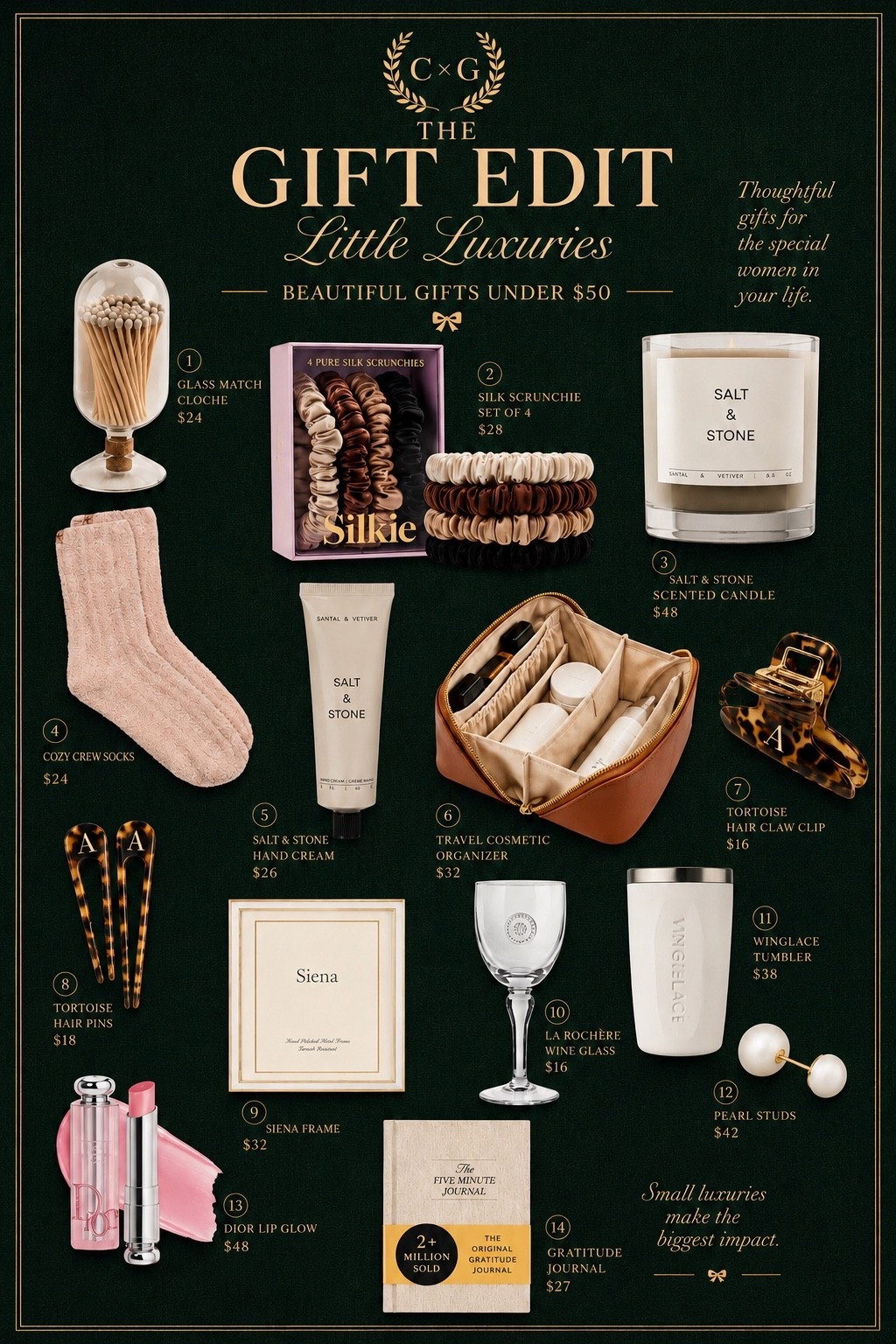 Thoughtful gifts for her, gifts for her, birthday gifts for her, hostess gifts, gift guide for her. Glassalwaysfull

#LTKSeasonal #LTKHome #LTKselfcare