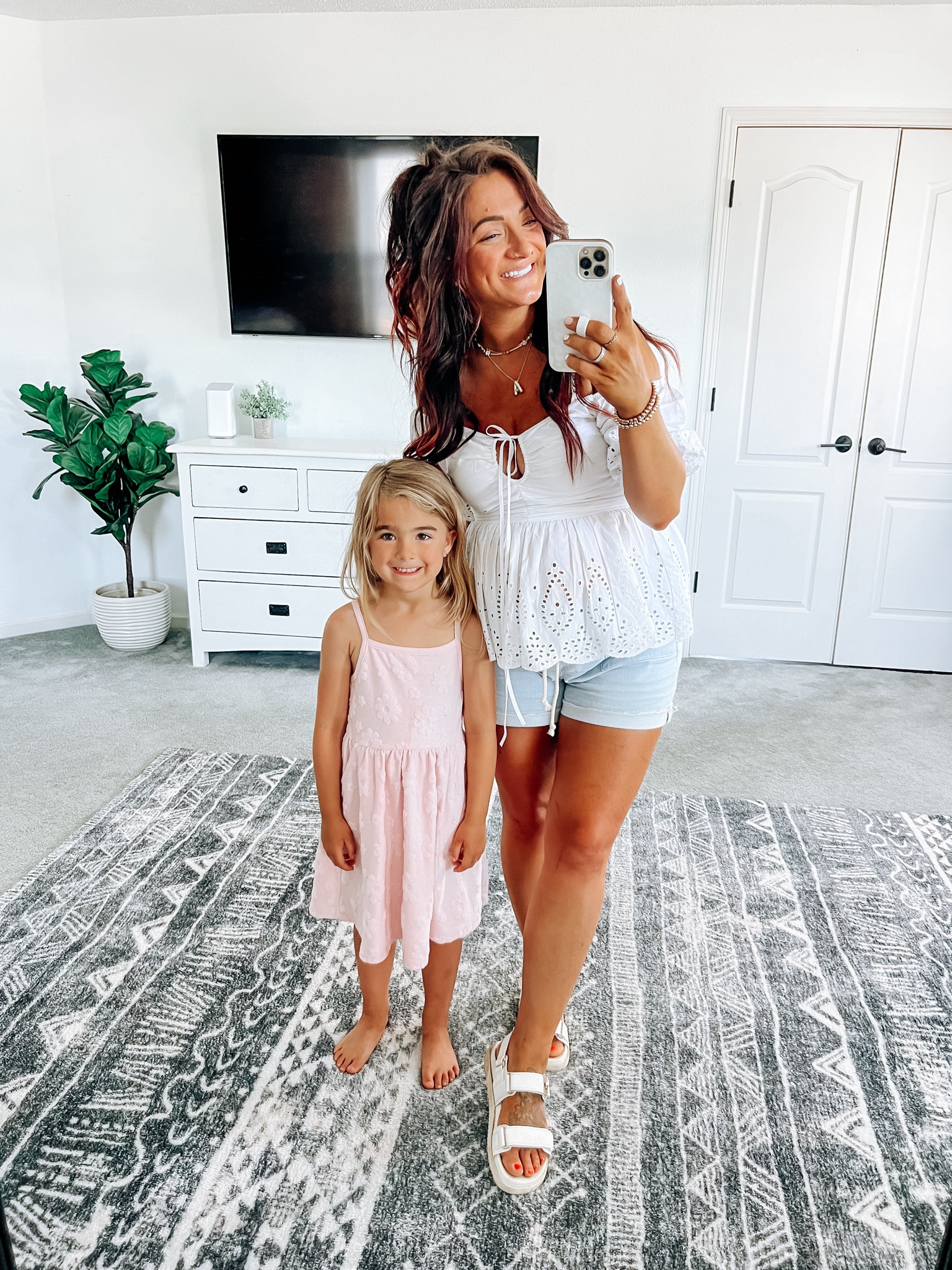 Walmart too and shorts-non maternity and bump friendly 👌 shorts have an elastic waist and true to size, but I sized up for my third trimester. Kennas dress runs big, size down. Sandals tts
Maternity Summer outfit

#LTKSummerSales #LTKBump #LTKStyleTip