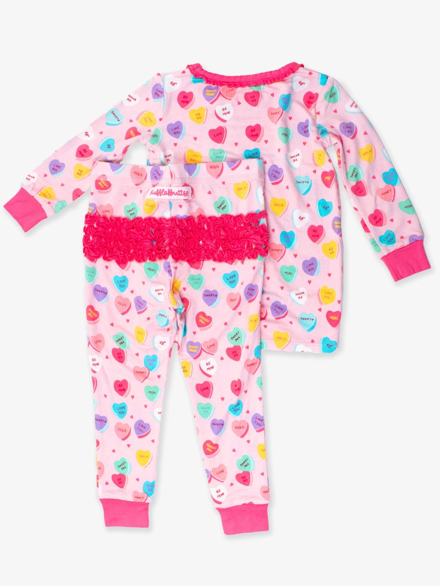 Toddler Ruffle Long Sleeve Pajama Set | RuffleButts / RuggedButts