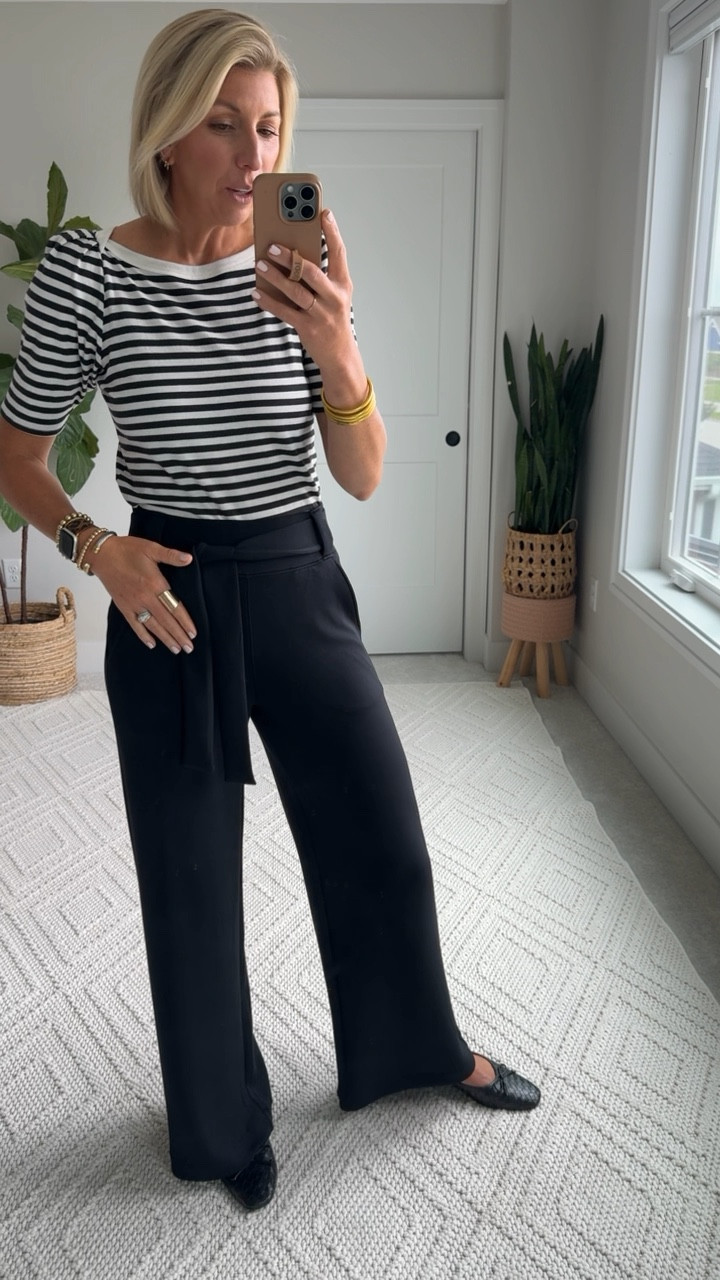 Comfy + elevated workwear pants that are perfect for teachers or anyone working in an office. these run, true to size, I am 5’10” for height reference & wearing a size small tall. 

Use my code: SARAHKELLYXSPANX for 10% off 

#LTKBacktoSchool #LTKOver40 #LTKWorkwear