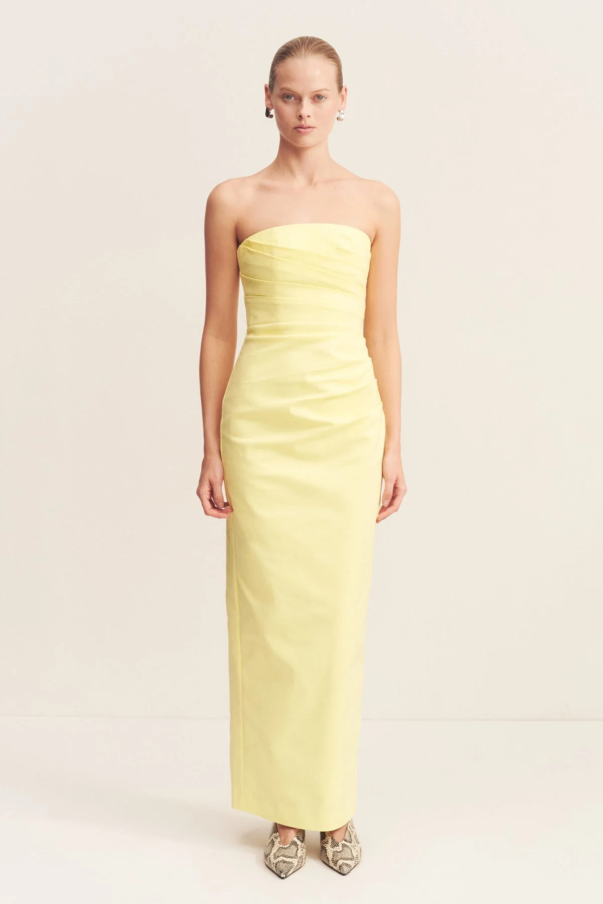 Lani Strapless Draped Maxi Dress | Lemonade | Dresses | Shona Joy | Shona Joy