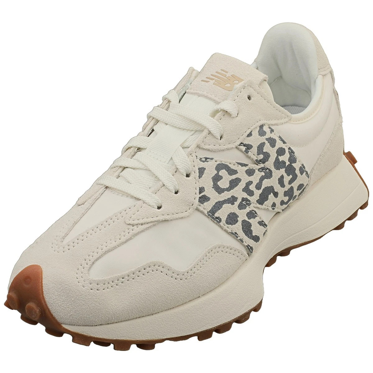 New Balance 327 Womens Fashion Sneakers in White Leopard | eBay US