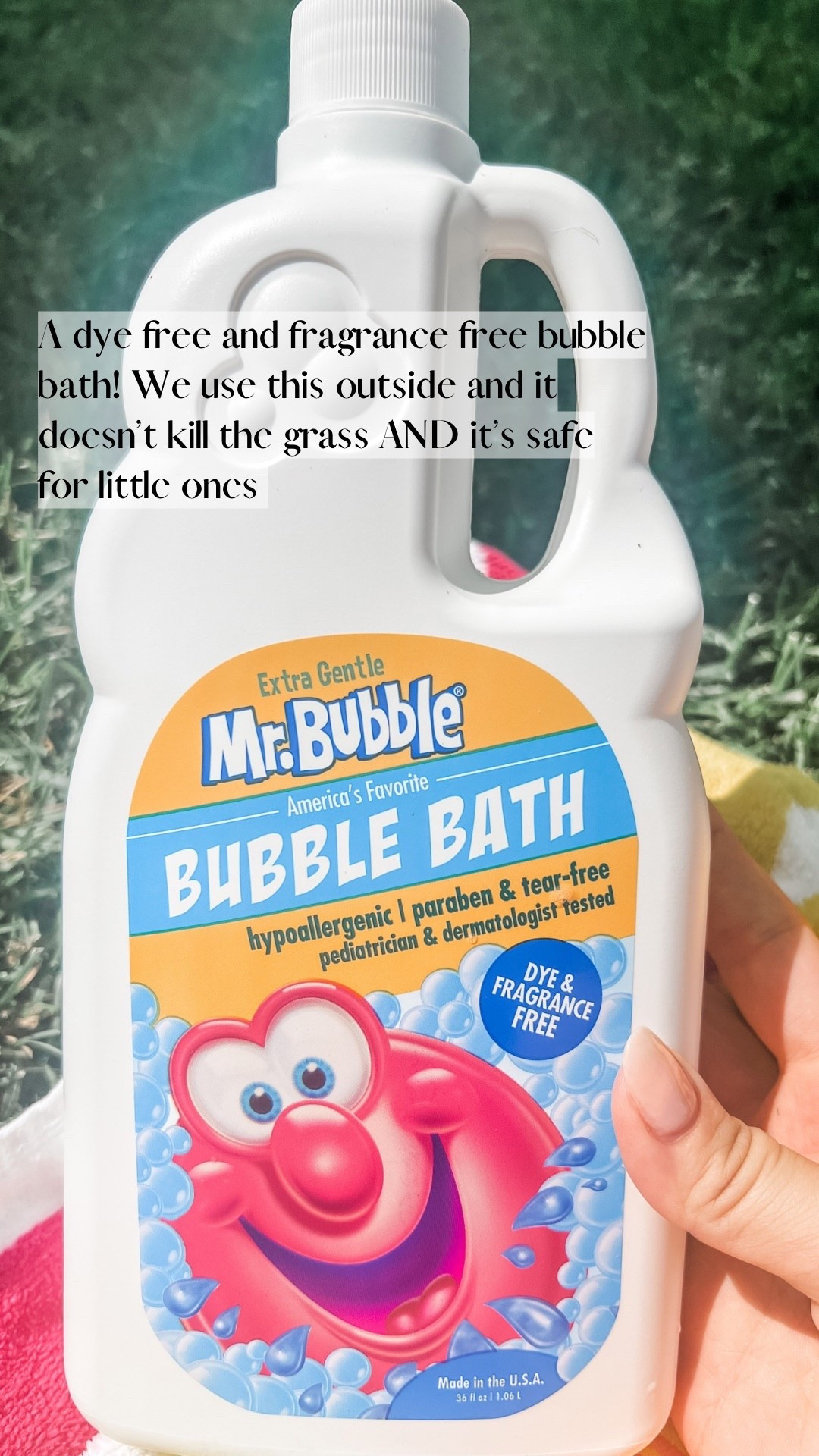 A hypoallergenic bubble bath that’s dye free and fragrance free! 

Kids, toddlers, babies, bubble bath, bath time, kiddie pool 

#LTKKids #LTKFindsUnder50 #LTKBaby