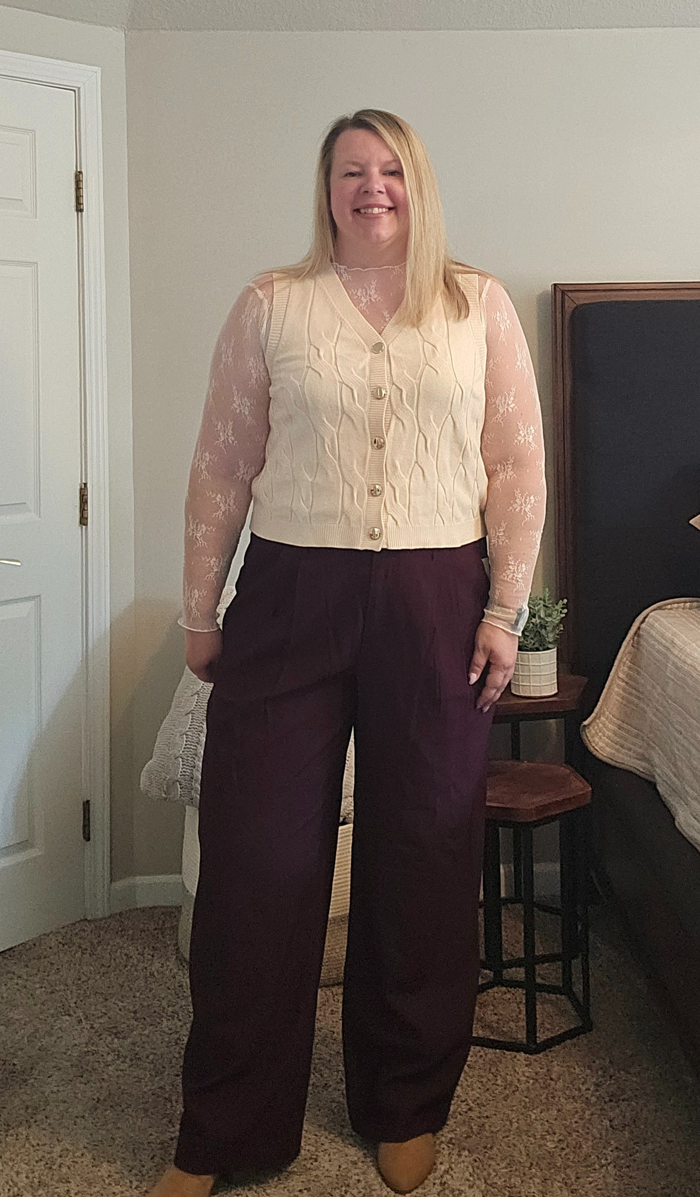 Top XXLVest xxlBurgundy trousers Size 18

#LTKOver40 #LTKWorkwear #LTKFindsUnder50