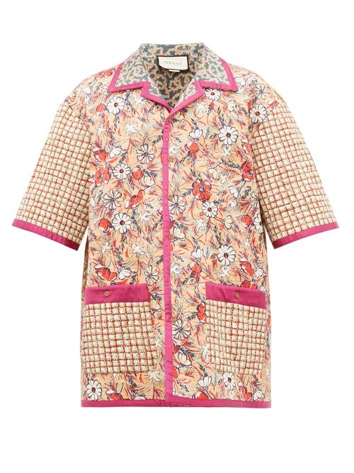 Gucci - Oversized Floral-print Cotton Bowling Shirt - Mens - Multi | Matches (US)