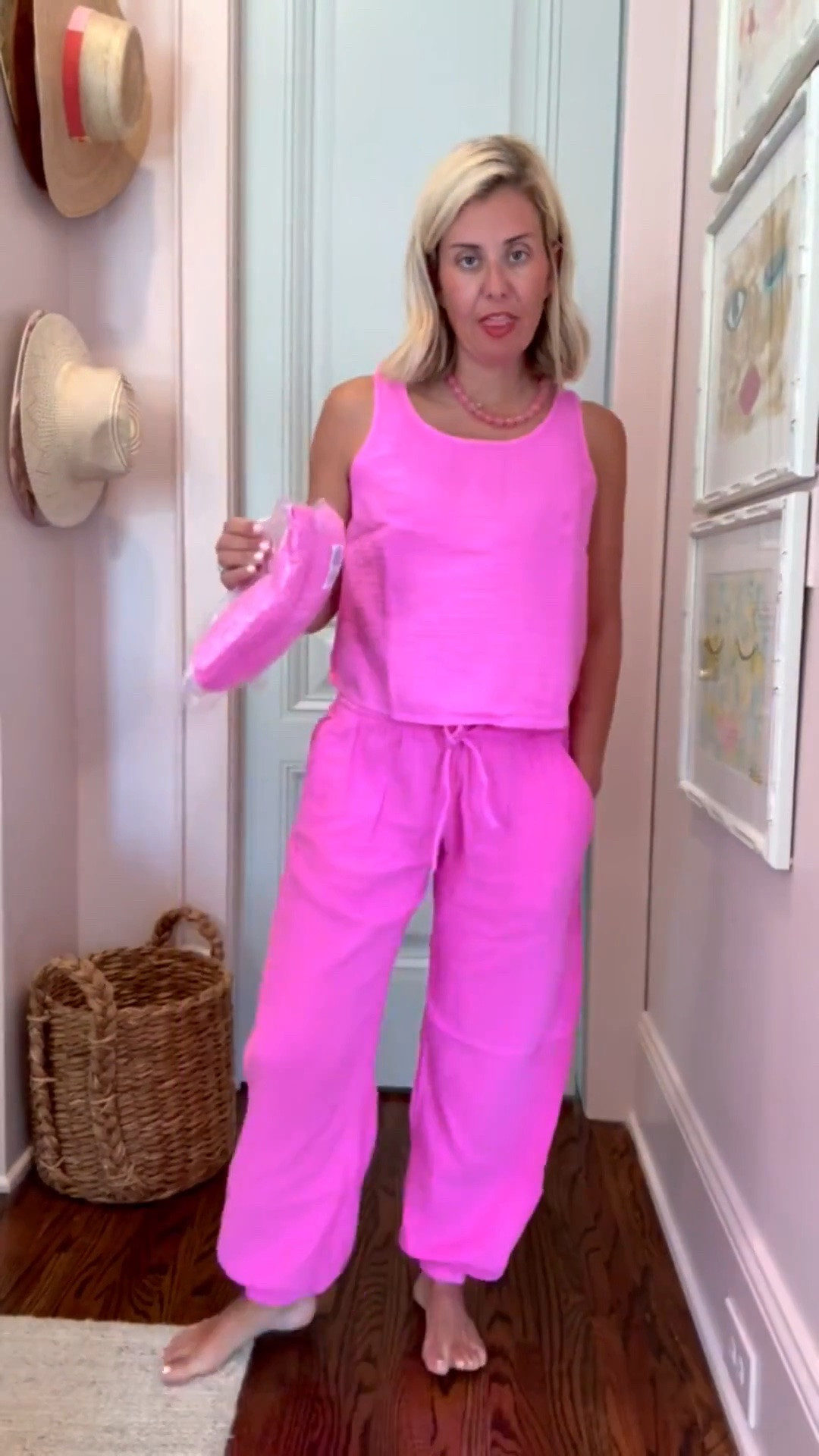 SALE ALERT!! This is even better than I thought it would be in person! I’m in love with gauze! 

I’m in xs in all and 8 sandals. 
*Code Catherine20 at Allie + Bess

#LTKdayinmylife #LTKootd #LTKmomlife