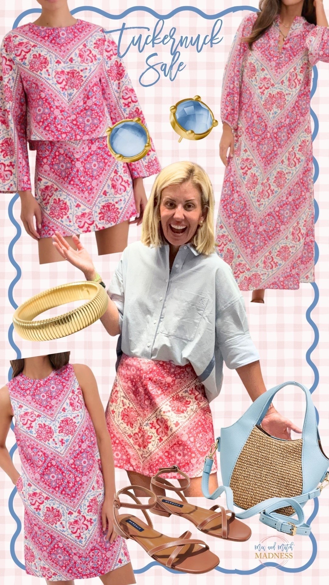 The pattern we all know & love on top & skirt is SALE ON SALE with code BONUS20! I wear small in the skirt and xs in top! 

*use Catherine20 for 20% off Allie + Bess

#LTKSeasonal #LTKSaleAlert