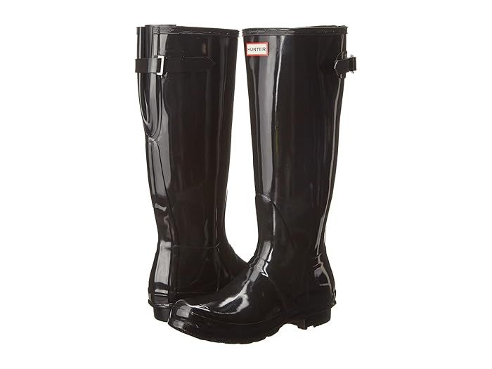 Hunter Original Back Adjustable Gloss Rain Boots | Zappos