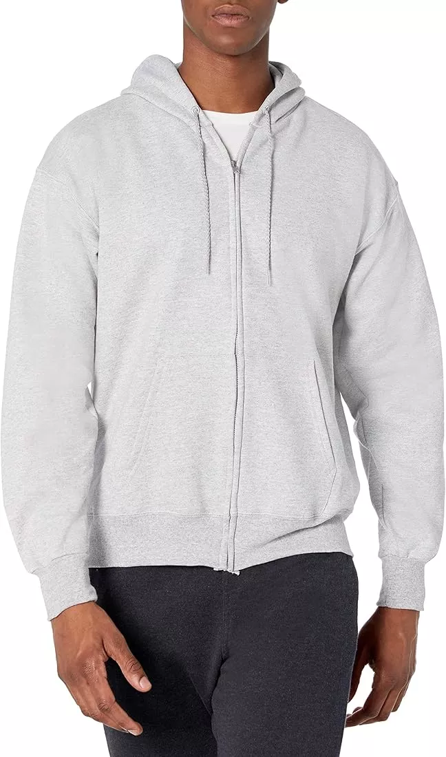 Hanes Men's Sweatshirts, Hanes Ultimate Men's Full-Zip Hoodie, Men's Zip-Up  Jackets, Men's Hooded Zip Sweatshirts
