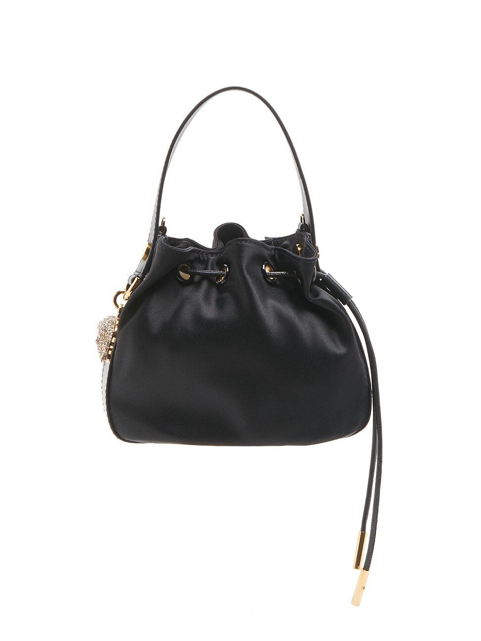 Medusa Satin Embellished Bucket Bag | Saks Fifth Avenue