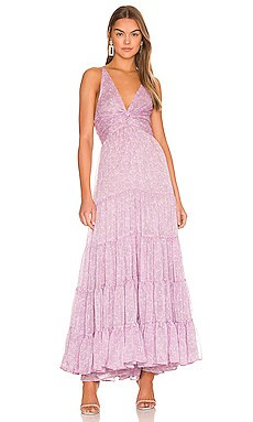 Sabina Musayev Chamomile Maxi Dress in Lilac Ditsy from Revolve.com | Revolve Clothing (Global)