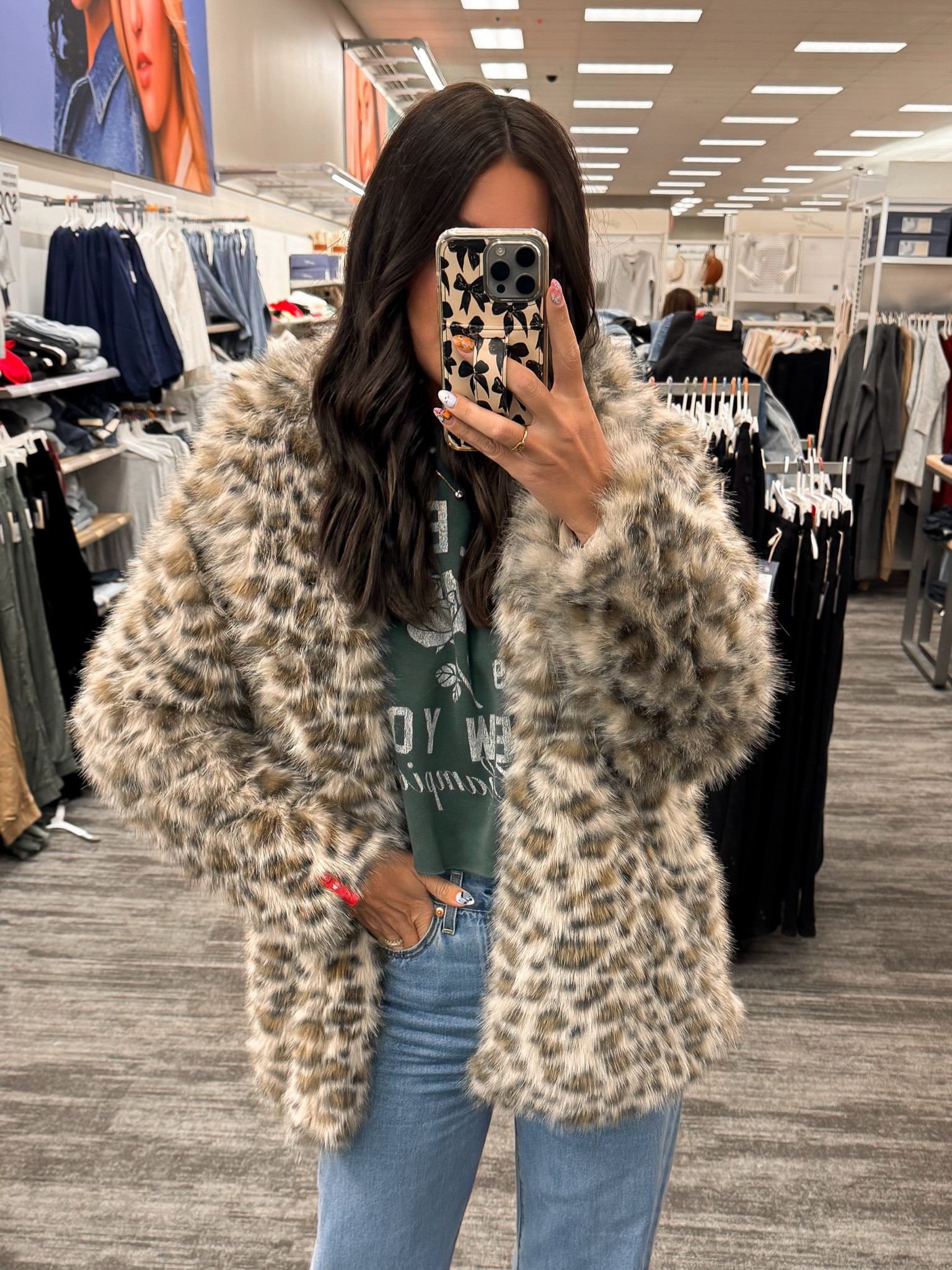 Love this leopard fur jacket (size small) 
Target | Target Tuesday | Target finds 

#LTKStyleTip #LTKFindsUnder100 #LTKFindsUnder50