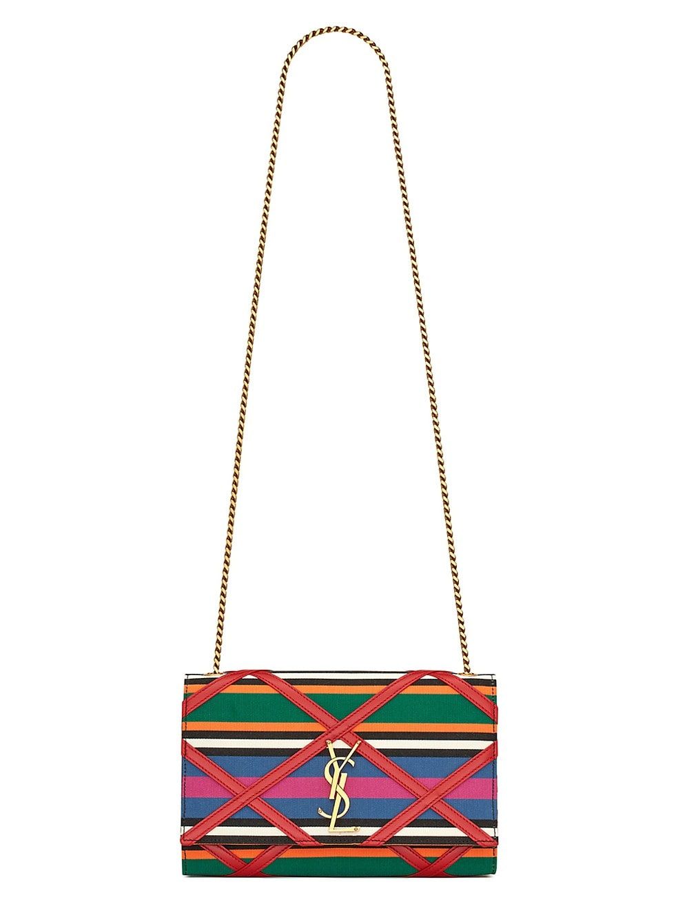 Kate Medium Chain Bag in Patchwork Canvas | Saks Fifth Avenue