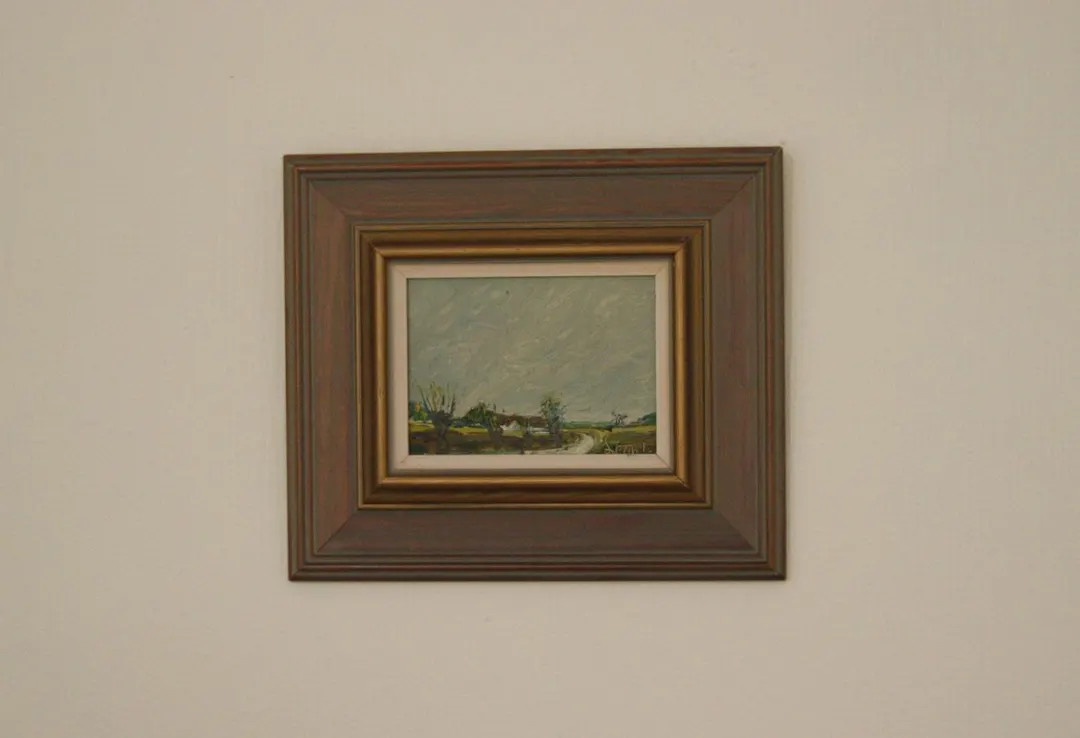 Original Swedish Oil on Panel – “skåne” by Leander – Vintage & Framed 29 × 27 Cm (appro... | Etsy (US)