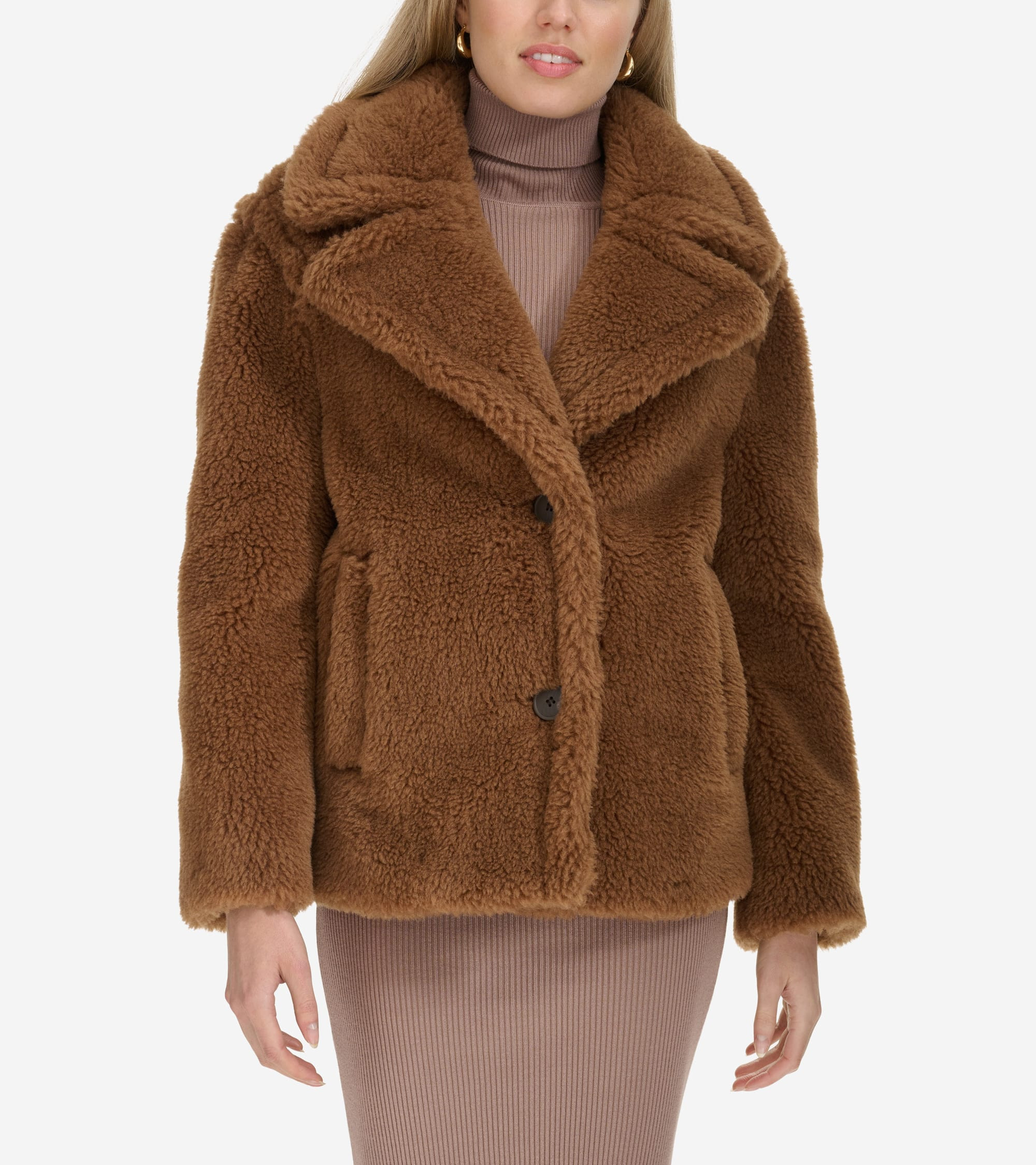 Women's Faux Fur Teddy Jacket | Cole Haan (US)