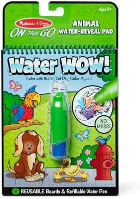 Melissa & Doug On the Go Water Wow! Reusable Water-Reveal Activity Pad - Animals - FSC Certified | Amazon (US)