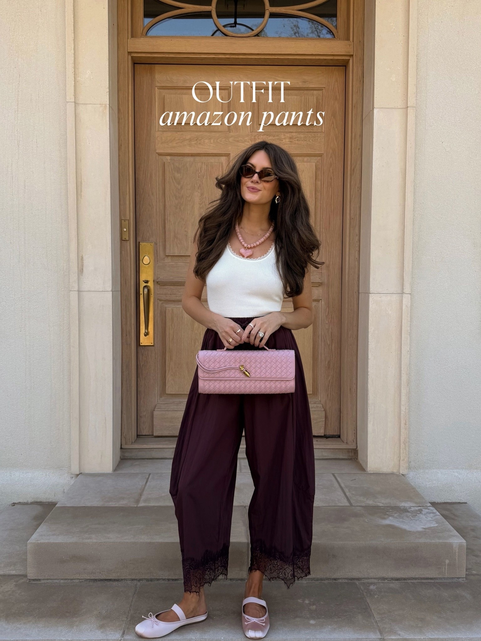 My outfit is so affordable!! The lace pants, woven handbag, and beaded necklace are all from Amazon! And my ballet flats… target!!!

#LTKootd #LTKSeasonal #LTKmomlife