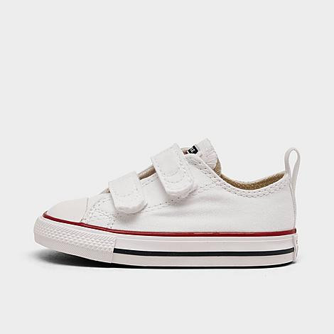 Converse Boys' Toddler Chuck Taylor 2 Strap Low Top Casual Shoes in White/Optical White Size 10.0 Ca | Finish Line (US)