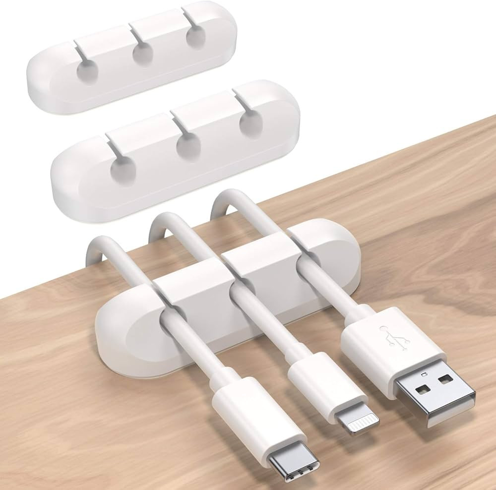 SOULWIT® Kabelhalter Kabelclips, [3 Stück] Silikon kabelmanagement Selbstklebend Kabel Organize... | Amazon (DE)