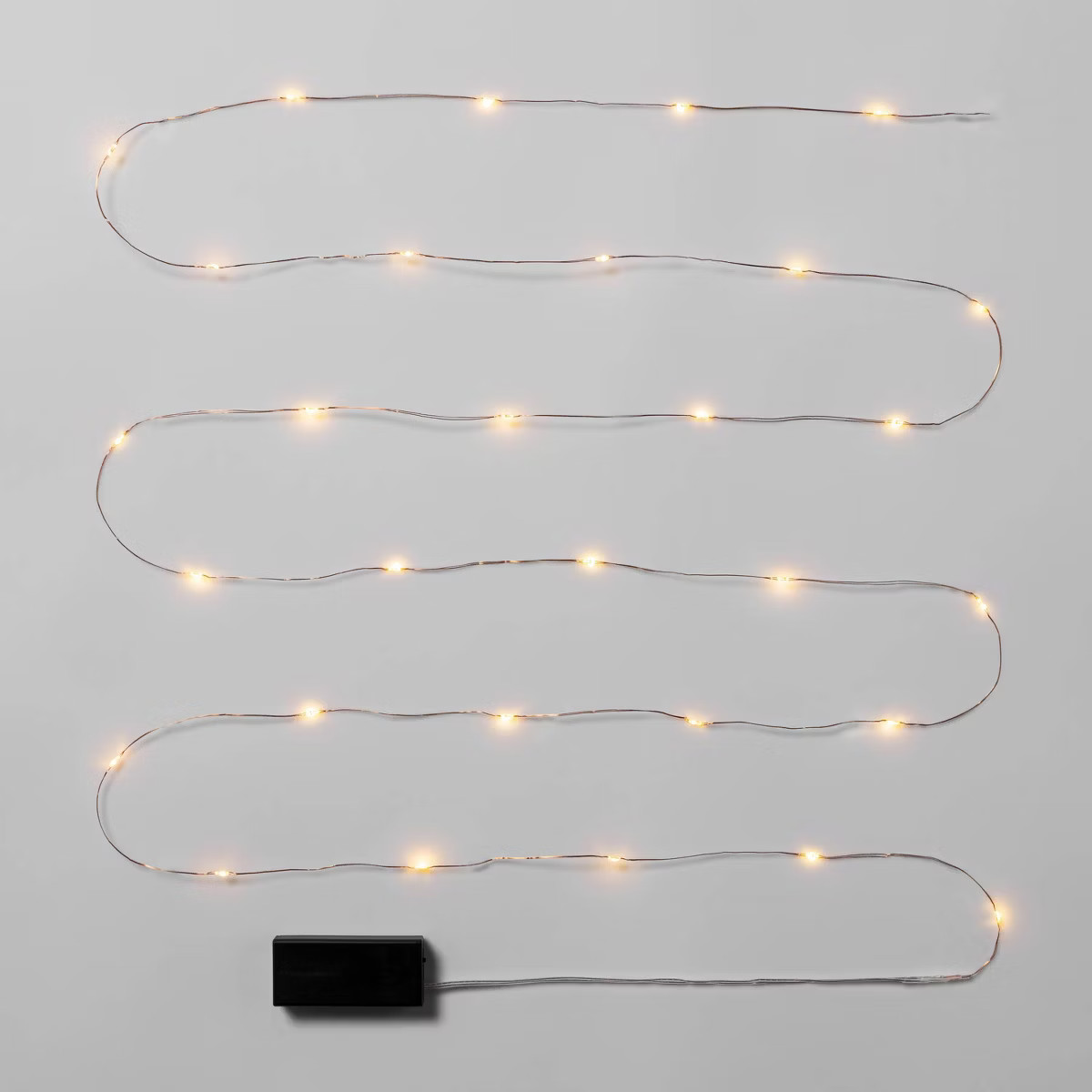 30ct Battery Operated LED Twinkling Christmas Dewdrop Fairy String Lights Warm White with Copper ... | Target