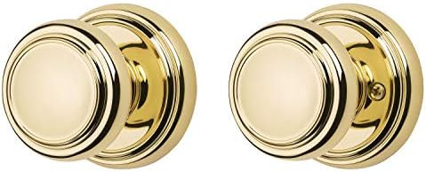 Baldwin Prestige Alcott Hall/Closet Knob in Polished Brass | Amazon (US)