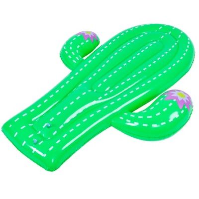 Pool Central 70.5" Jumbo Cactus Inflatable 1-Person Swimming Pool Mattress Float - Green | Target