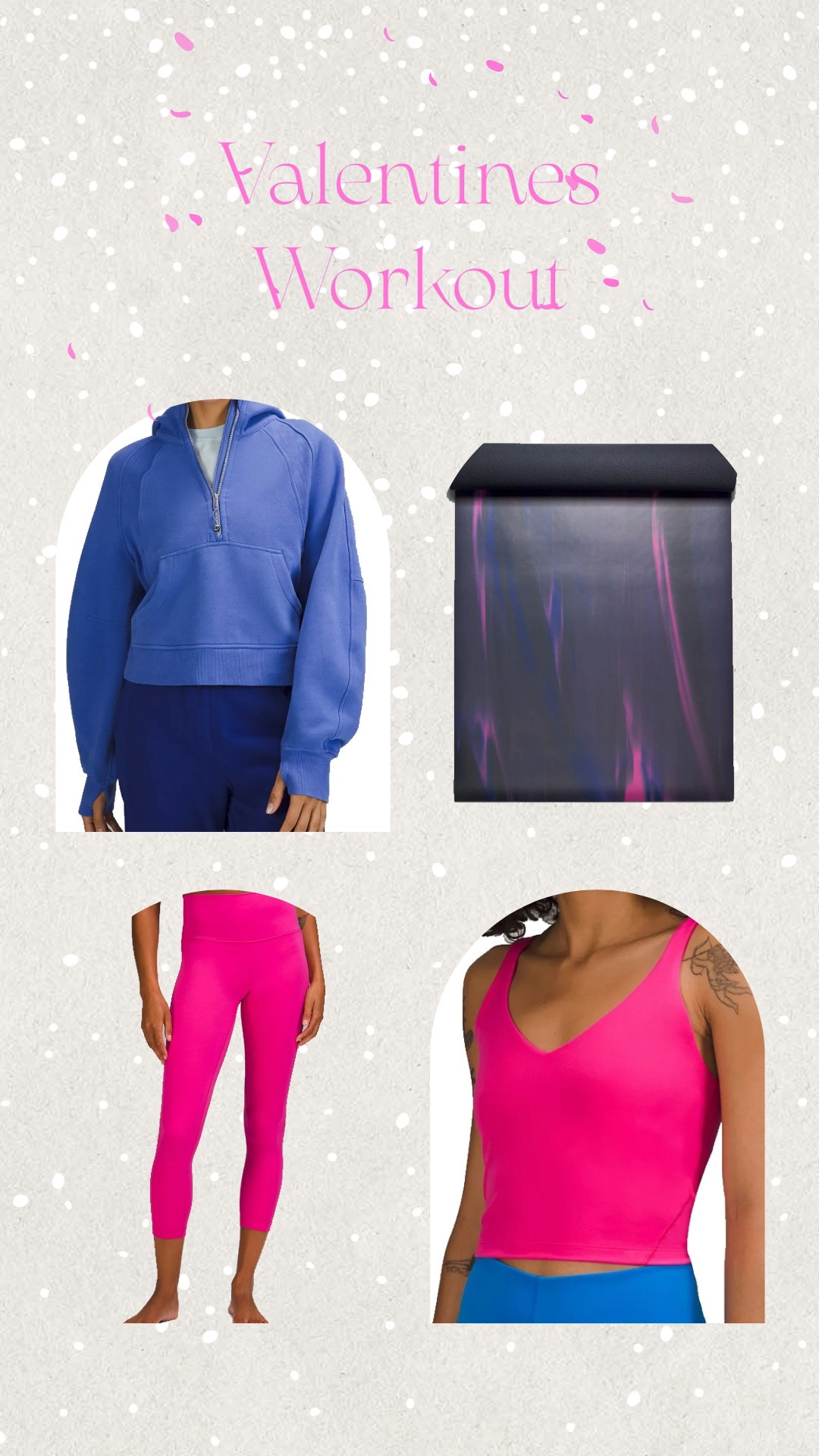Valentines Workout #valentines #workout #tanktop #leggings #sweatshirt #yoga #lululemon #fitness 

#LTKSeasonal #LTKfit #LTKFind