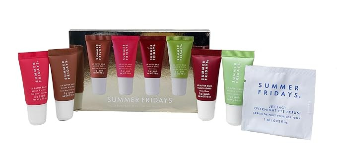 Summer Fridays The Lip Butter Balm Minis - Vanilla Beige, Pink Guava, Cherry and Sweet Mint (.16 ... | Amazon (US)