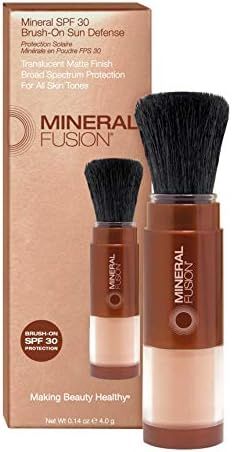 Mineral Fusion Brush-On Sun Defense, SPF 30, UVA and UVB Protection, No Parabens, Gluten Free, Veget | Amazon (US)