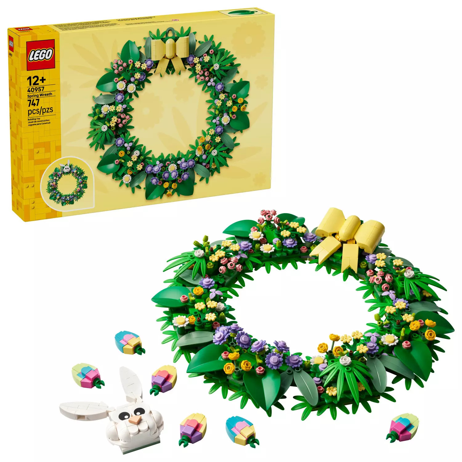 LEGO Spring Wreath - Easter Craft for Kids - (747 Pieces) | Sam's Club