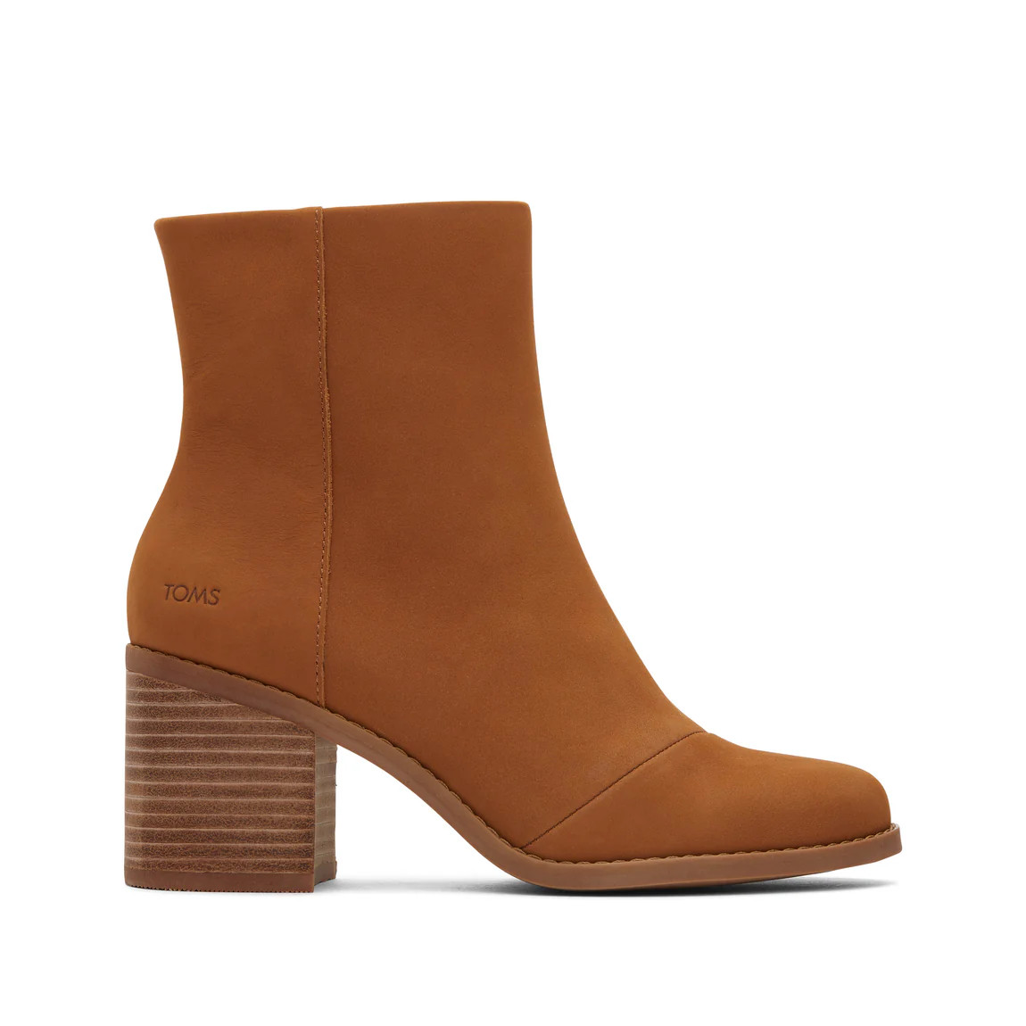 Evelyn Tan Leather Heeled Boot | Toms EMEA