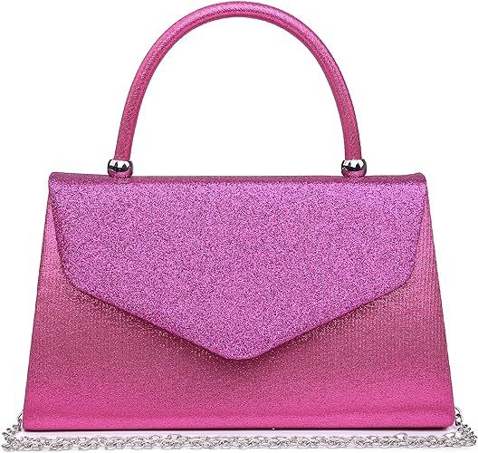 Dasein Women's Evening Bag Party Clutches Wedding Purses Cocktail Prom Handbags with Frosted Glit... | Amazon (US)