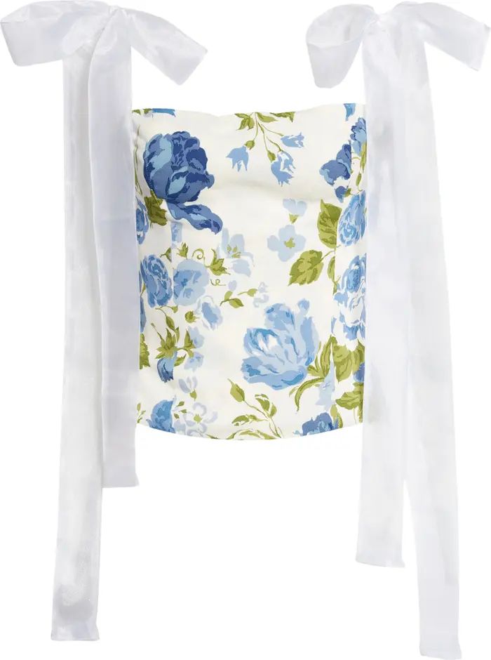 Reformation Zoey Floral Tie Strap Sleeveless Top | Nordstrom | Nordstrom