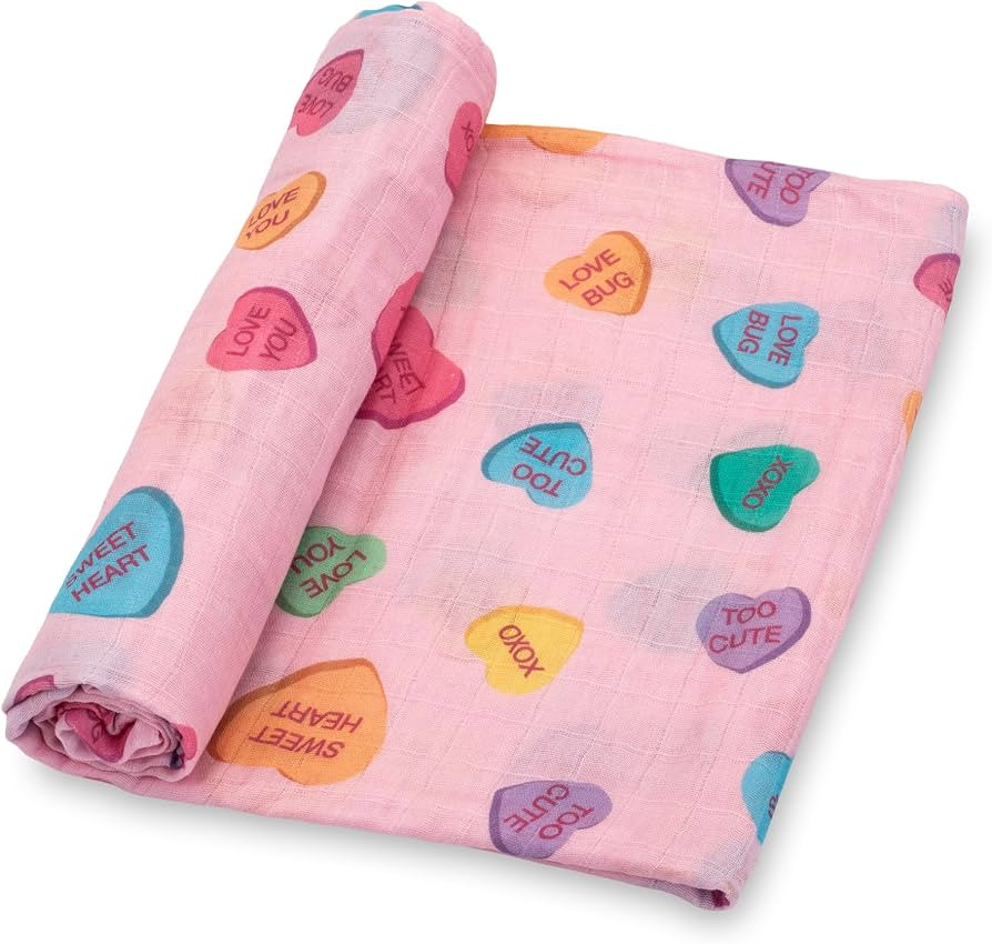 LollyBanks Baby Blanket, 100% Cotton Muslin Swaddle Blanket, Soft Baby Girl Blanket 47 x 47 Inche... | Amazon (US)
