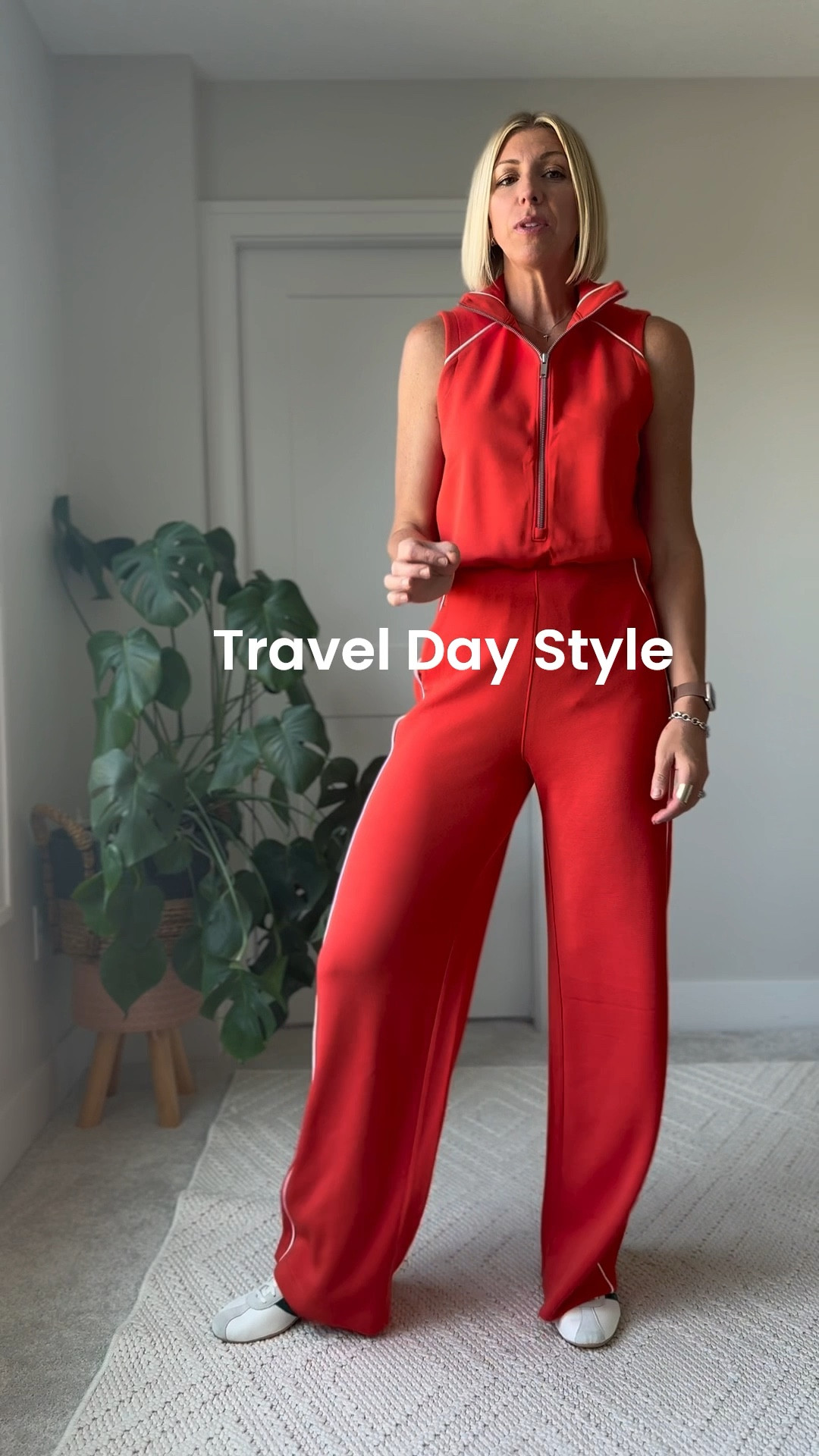 This is sporty chic jumpsuit makes the perfect travel day look! Plus the sleek design makes it easy to slip off when nature calls🙌🏻
I am 5’10” & wearing a medium tall 

#LTKSaleAlert #LTKSeasonal #LTKOver40

#LTKStyleTip #LTKTravel #LTKFindsUnder100