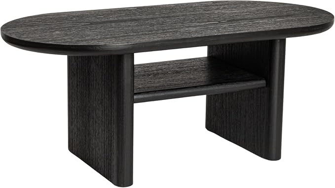 Creative Co-Op Sturdy Firwood Coffee Table, Black | Amazon (US)