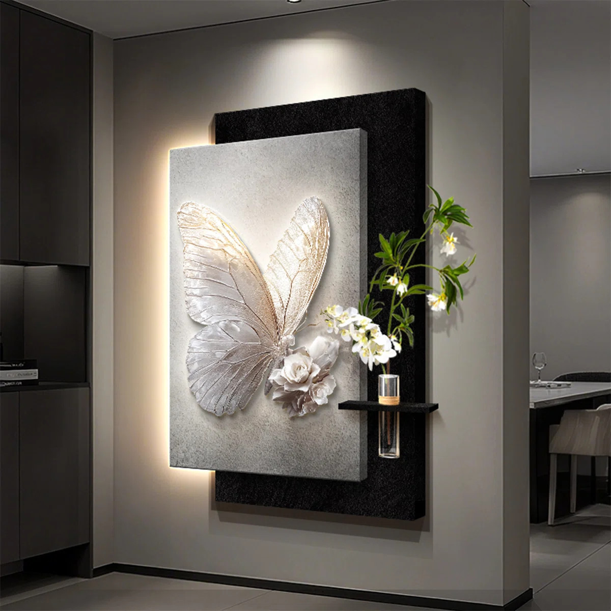 Black,White Rectangle Sandstone Wall art | Wayfair North America