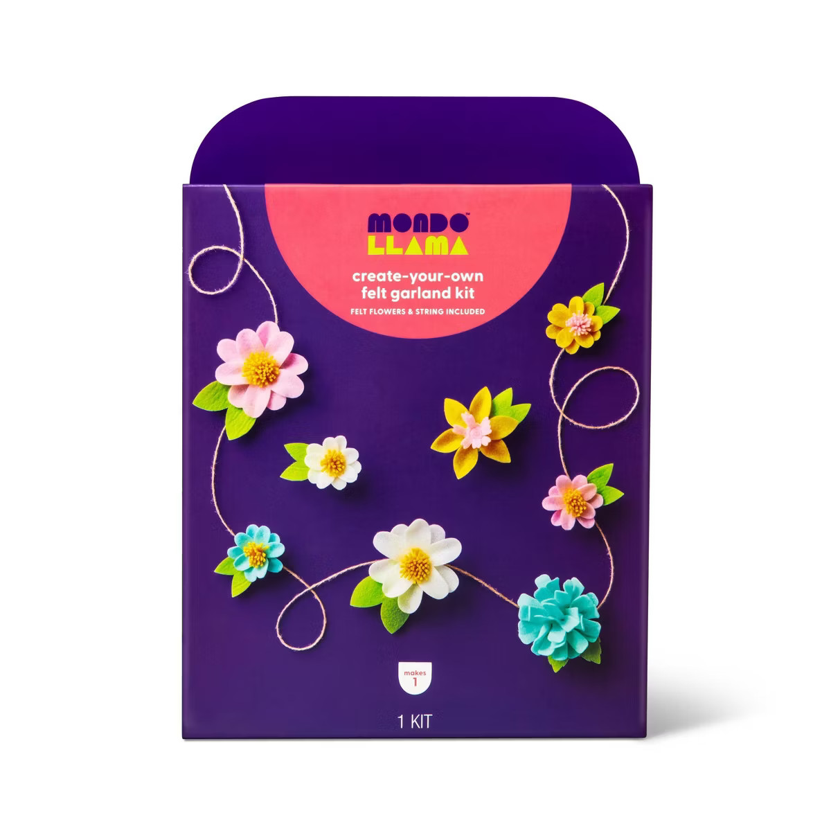 Create-Your-Own Felt Flower Garland Kit - Mondo Llama™ | Target