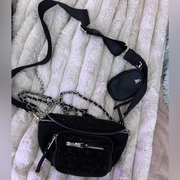 COPY - Black Rhinestone Steve Madden Maxima Crossbody Handbag | Poshmark