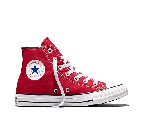Converse Unisex Adult Chuck Taylor All Star High Top, Red, 13.5 Womens/11.5 Mens | Amazon (US)